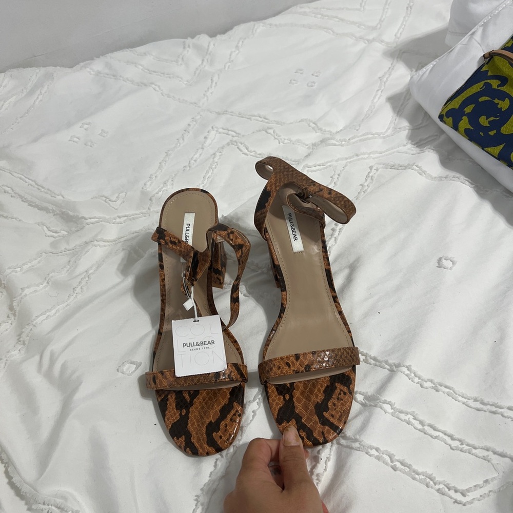 Final Sale Pull & Bear Python Sandal - image 3